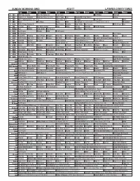 Sunday Morning Grid 4/23/17 Latimes.Com/Tv Times