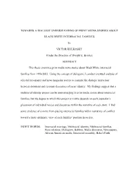 Towards a Dialogic Understanding of Print Media Stories About