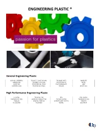 Engineering Plastic ®