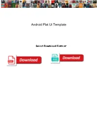 Android Flat Ui Template
