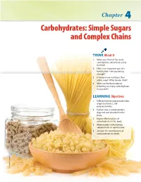 Carbohydrates: Simple Sugars and Complex Chains