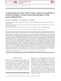 Considering Gene Flow When Using Coalescent Methods to Delimit