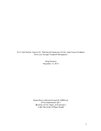 Theoretical Expansion of Free, Open Source Software Provision Through Nonprofit Designation