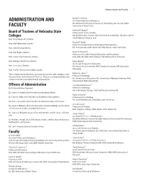 Administration and Faculty 1