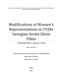Modifications of Women's Representations in 1920S Georgian