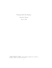 Porting GCC for Dunces