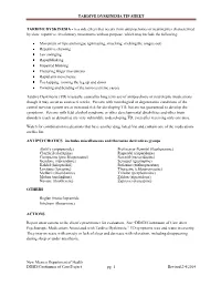 Tardive Dyskinesia Tip Sheet