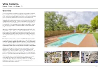 Villa Colletto Region: Cinque Terre Sleeps: 12