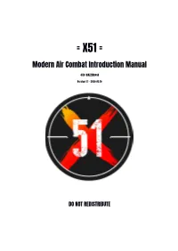 = X51 = Modern Air Combat Introduction Manual