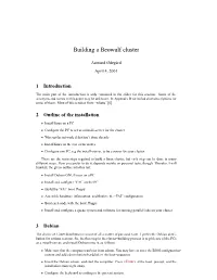 Building a Beowulf Cluster