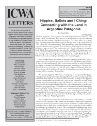 Hippies, Ballots and I Ching: LETTERS Connecting with the Land In