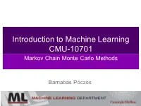 Markov Chain Monte Carlo Methods