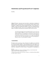 Substitution and Propositional Proof Complexity
