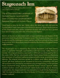 CRPD Historical Landmarks & Points of Interest