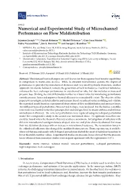 Numerical and Experimental Study of Microchannel Performance on Flow Maldistribution