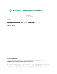 The Case of Ecocide