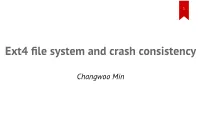 Ext4 File System and Crash Consistency