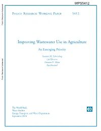 Improving Wastewater Use in Agriculture