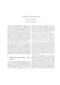 Lock-Free Data Structures