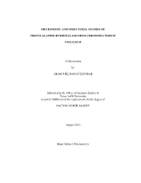 Mechanistic and Structural Studies of Phenylalanine Hydroxylase From