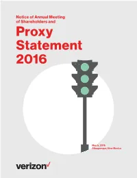 Notice of Annual Meeting of Shareholders and Proxy Statement 2016