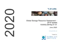 Global Storage Resource Assessment – 2019 Update 10365GLOB-Rep-01-01 June 2020
