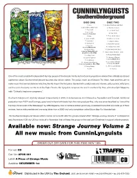 Strange Journey Volume 2 All New Music from Cunninlynguists