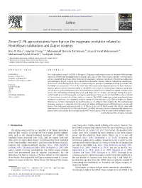 Zircon U–Pb Age Constraints from Iran on the Magmatic Evolution Related to Neotethyan Subduction and Zagros Orogeny