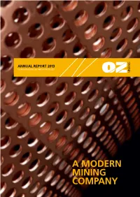 A Modern Mining Company a Modern Mining Company