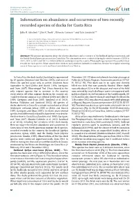 Chec List ISSN 1809-127X (Available at Journal of Species Lists and Distribution
