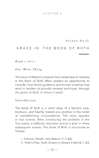 Grace in the Book of Ruth