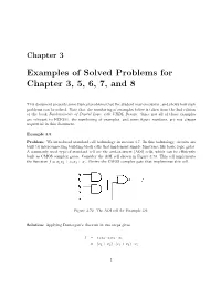 Solved Problems from Chapters 3, 5, 6, 7, 8