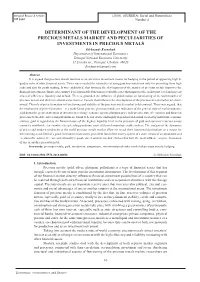 Determinant of the Development of The