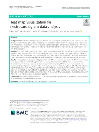 Heat Map Visualization for Electrocardiogram Data Analysis Haisen Guo1†, Weidai Zhang1†, Chumin Ni1†, Zhixiong Cai1, Songming Chen2 and Xiansheng Huang2*