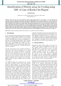 Identification of Priority Areas for Cycling Using GIS: a Case of Kochi City Region