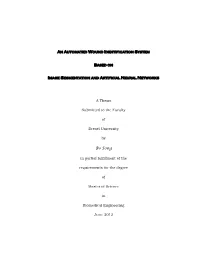 Image Segmentation and Artificial Neural Networks