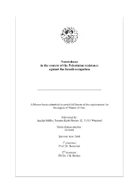 Master Thesis Submitted in Partial Fulfilment of the Requirements for the Degree of Master of Arts