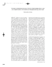 Toward Guidelines for Practice in the Preservation and Documentation of Technology-Based Installation Art