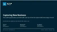 Capturing New Business the Market Opportunities Associated with Scale-Up of Direct Air Capture (DAC) Technology in the US