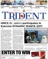 HMCS St. John's Participates in Exercise DYNAMIC MANTA 2017