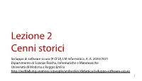 Lezione 2 Cenni Storici Sviluppo Di Software Sicuro (9 CFU), LM Informatica, A