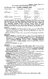 Monday - Stable 2 Row T 1-3 on Account of HUNTWORTH STUD, Coolac