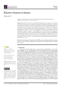 Repetitive Elements in Humans