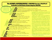 The ADVENT of DIVINE JUSTICE – OVERVIEW: from 1844 to World War II