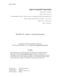 Waterml 2.0 Timeseries1 Standard Provides a Consistent Conceptual Model for Hydrological Timeseries Data
