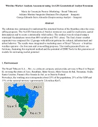 Wireline Market Analysis Assessment Using Arcgis Geostatistical Analyst Extension