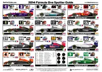 2014 Formula One Spotter Guide