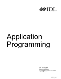 Application Programming