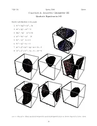 Calculus & Analytic Geometry