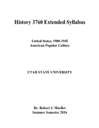 History 3760 Extended Syllabus